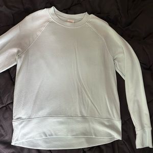 mint blue light crewneck